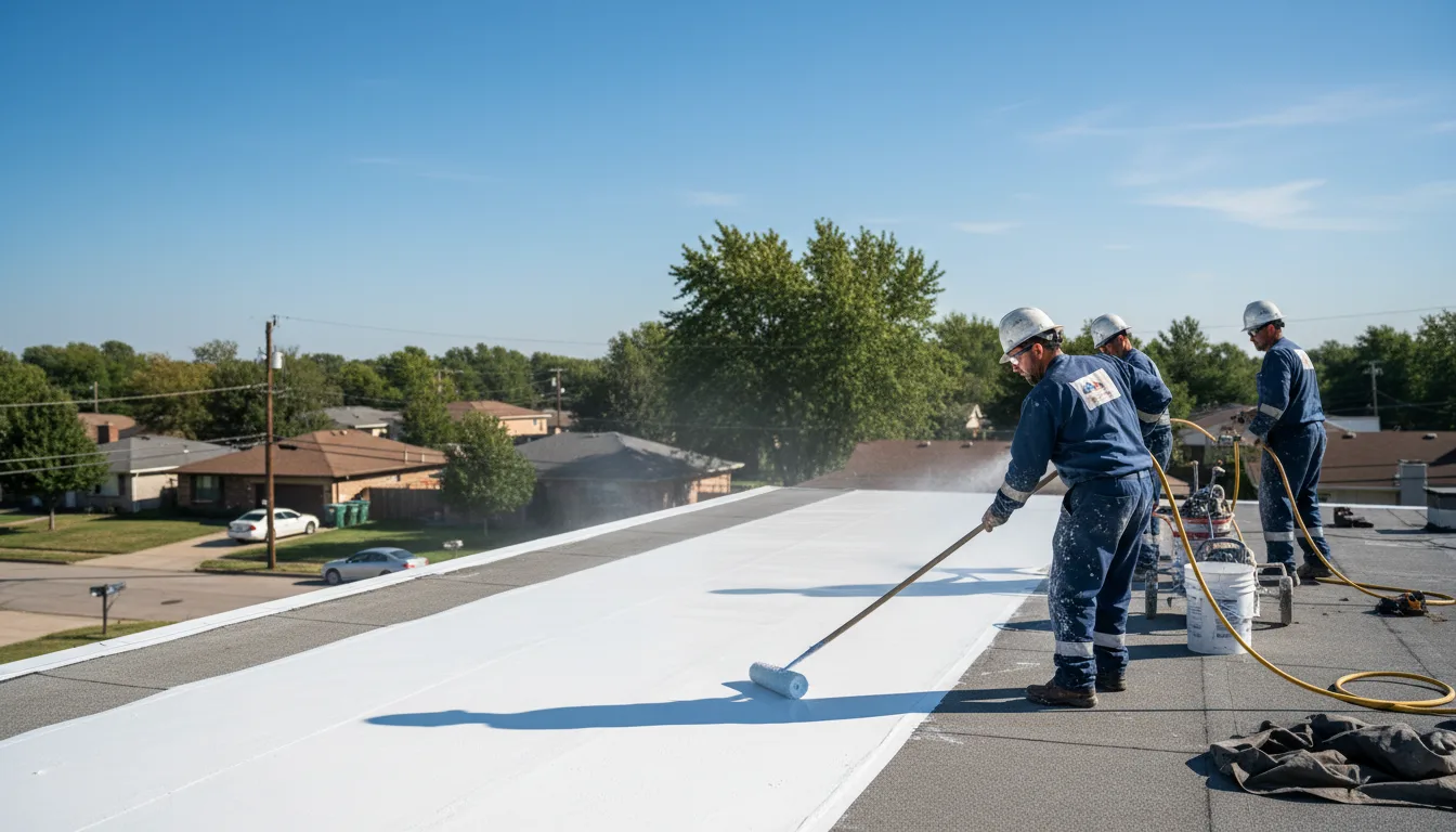 Commercial roof coating in Saltillo, PA near me
